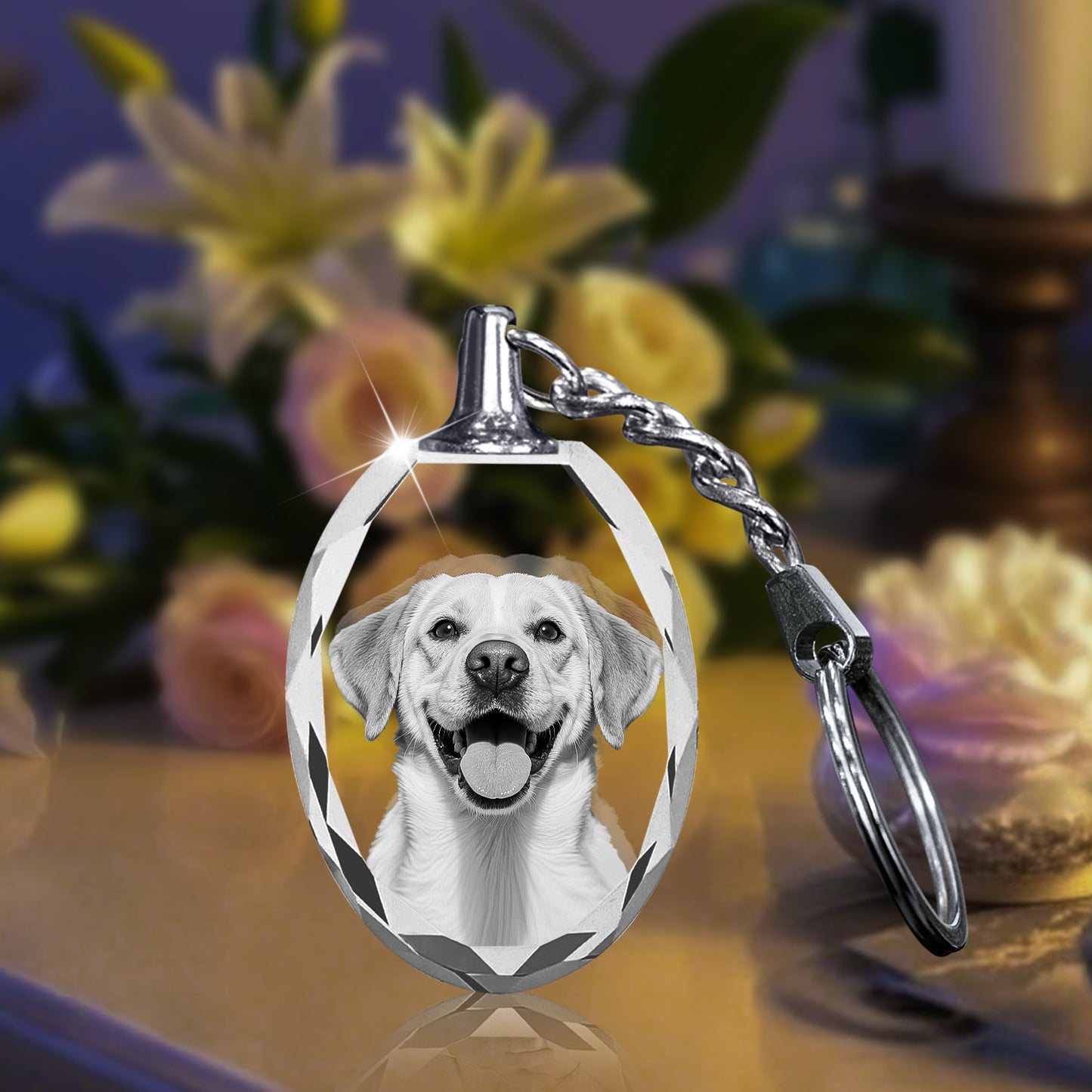 Heart Crystal Keychain