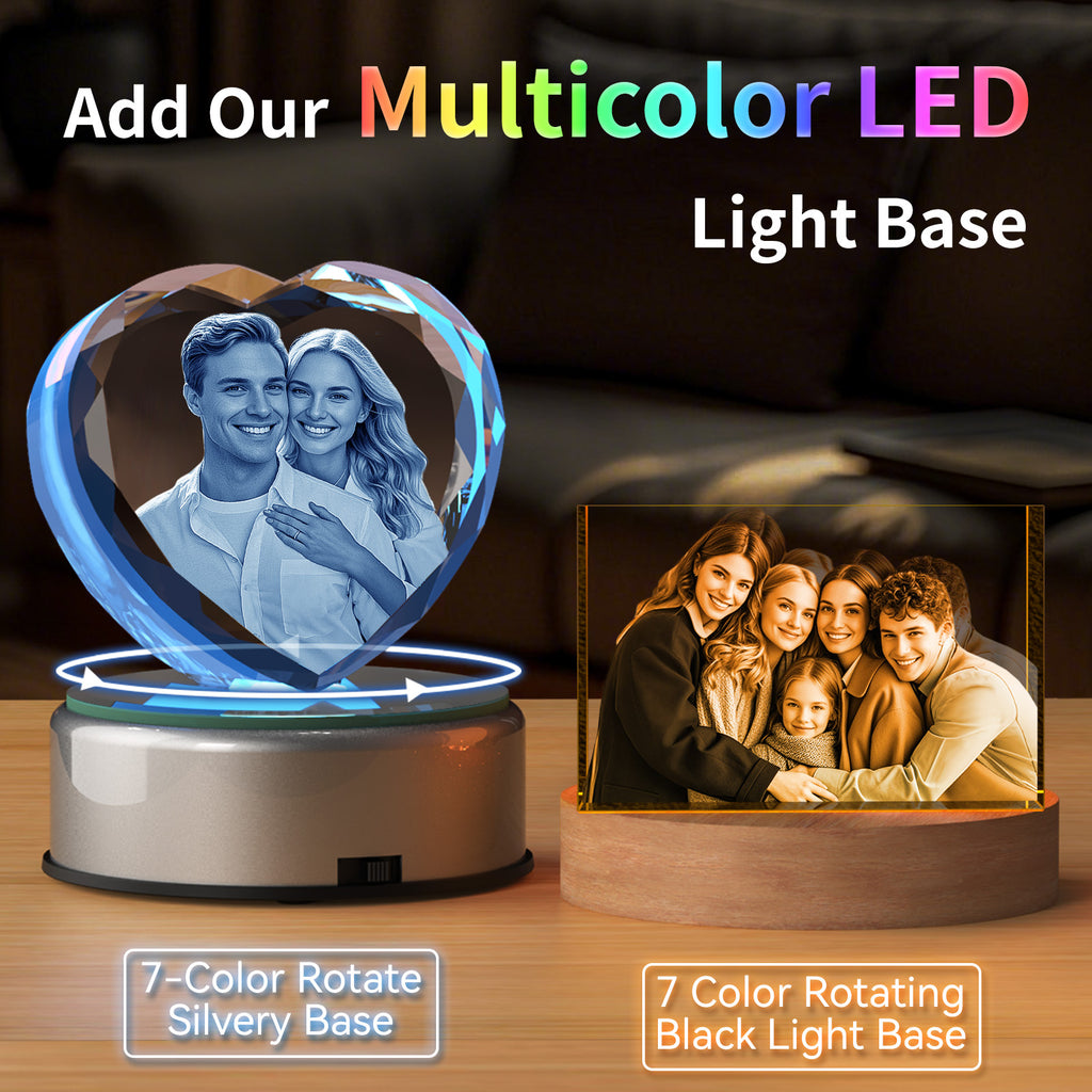 RUIOU 3D Crystal Photo Cube Landscape