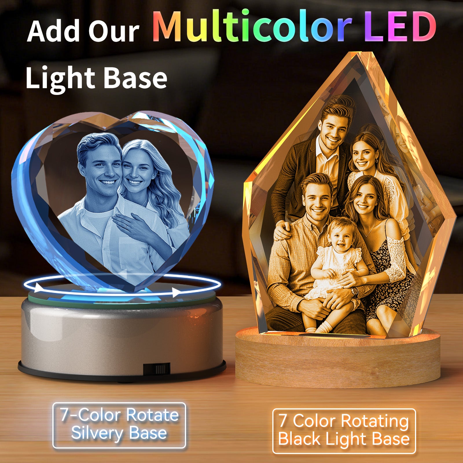 RUIOU 3D Crystal Photo Iceberg