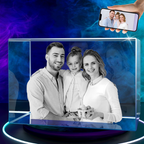 3D Crystal Photo Cube Landscape