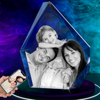 3D Crystal Photo Iceberg