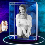 3D Crystal Photo Cube Portrait