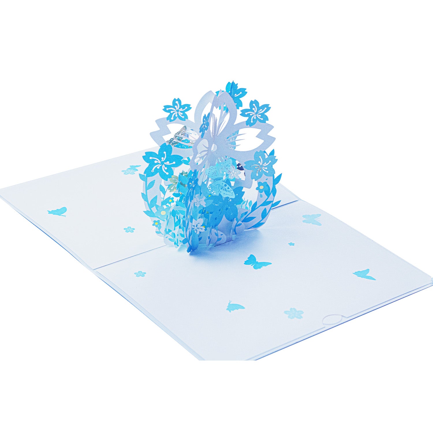 3D Cherry Blossom Greeting Card