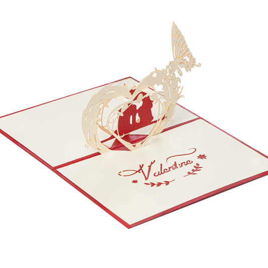Biglietto d'auguri 3D per San Valentino
