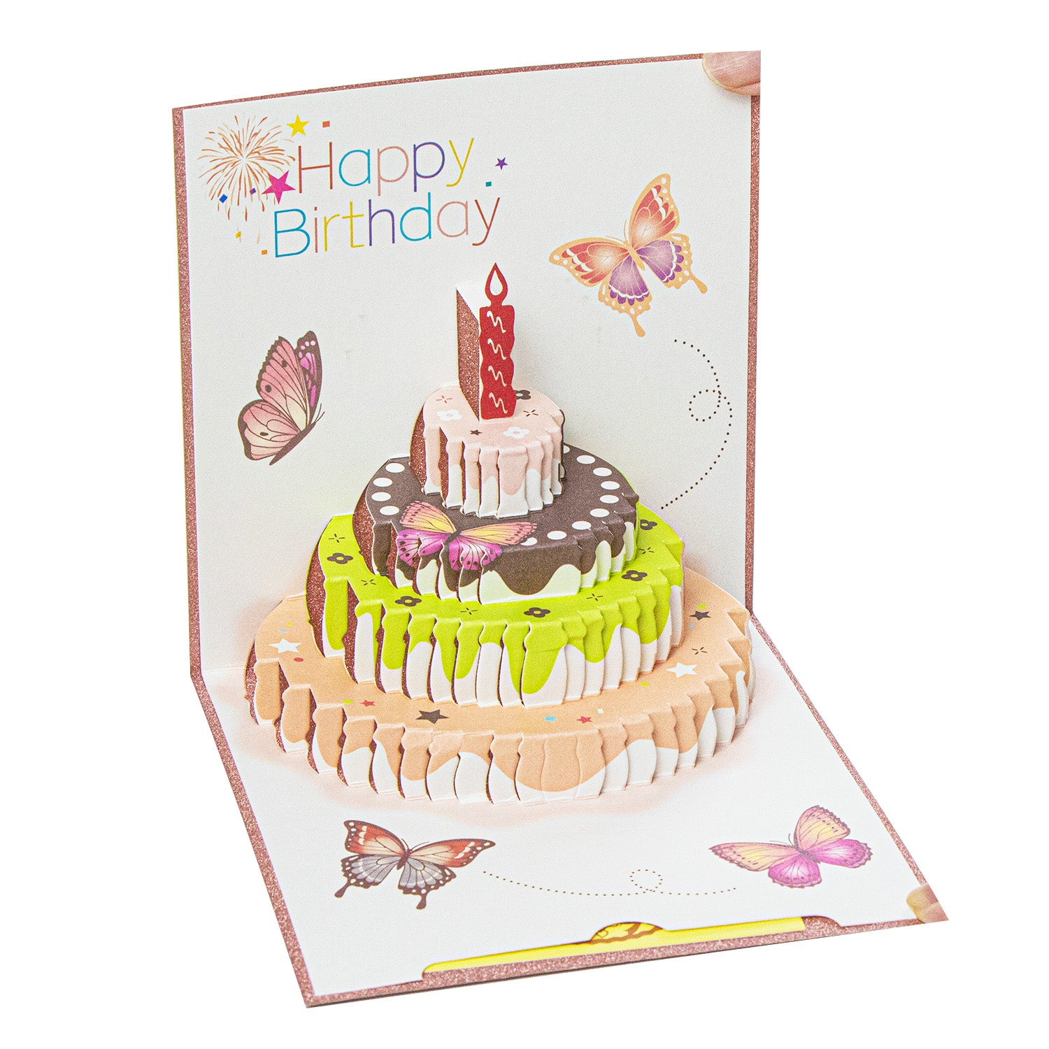 Pink Cake Greeting Card