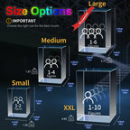 RUIOU 3D Crystal Photo Cube Portrait