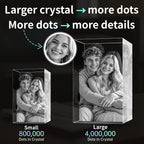RUIOU 3D Crystal Photo Cube Portrait