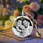 Rectangular Crystal Keychain