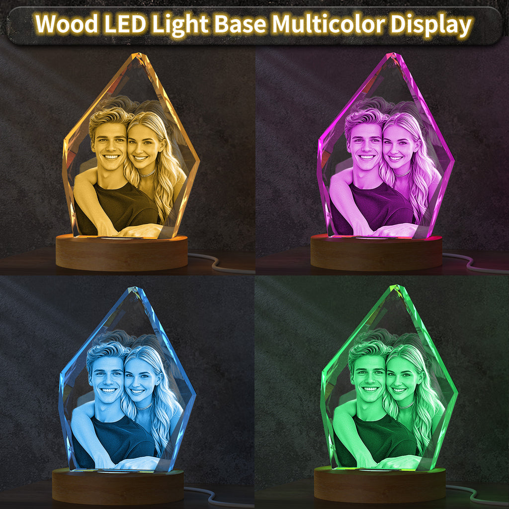 RUIOU 3D Crystal Photo Iceberg