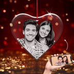 Crystal Ornament, Crystal Keepsake,Heart Crystal Ornament