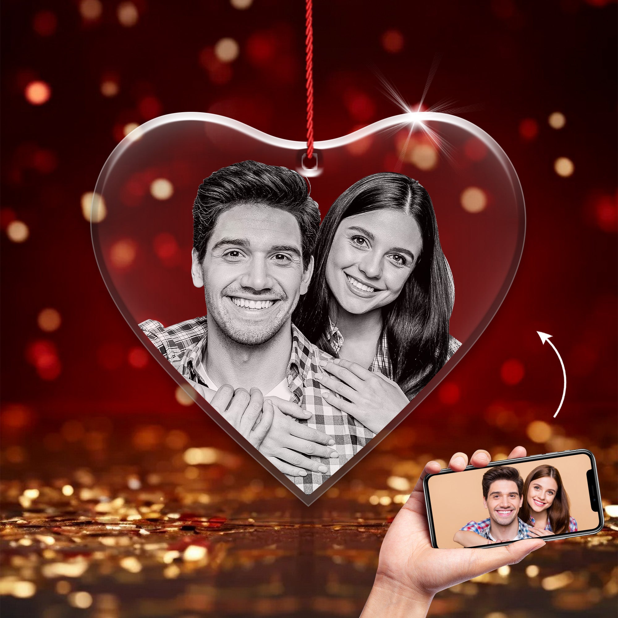 Crystal Ornament, Crystal Keepsake,Round Crystal Ornament