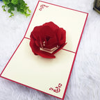 3D Rose Greeting Card