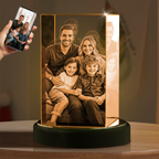 3D Crystal Photo Cube Portrait