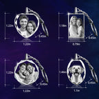 Rectangular Crystal Keychain