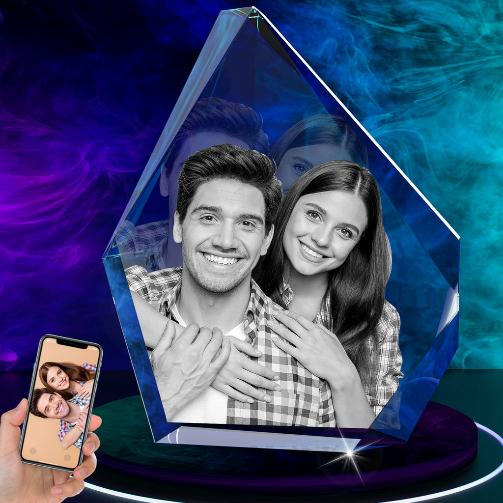 RUIOU 3D Crystal Photo Iceberg