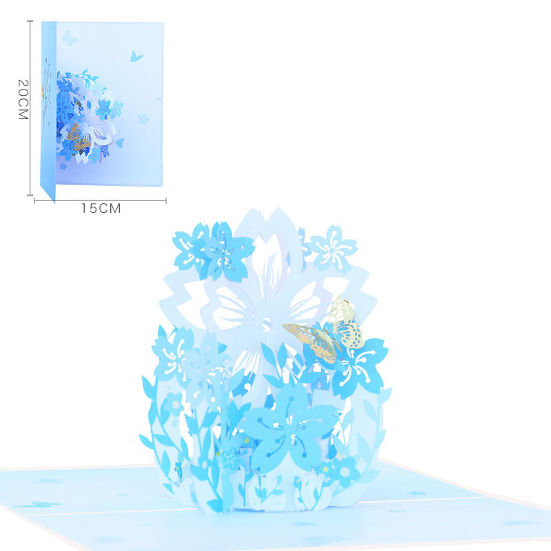 3D Cherry Blossom Greeting Card