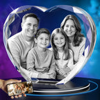 3D Crystal Photo Heart