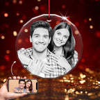 Crystal Ornament, Crystal Keepsake,Round Crystal Ornament